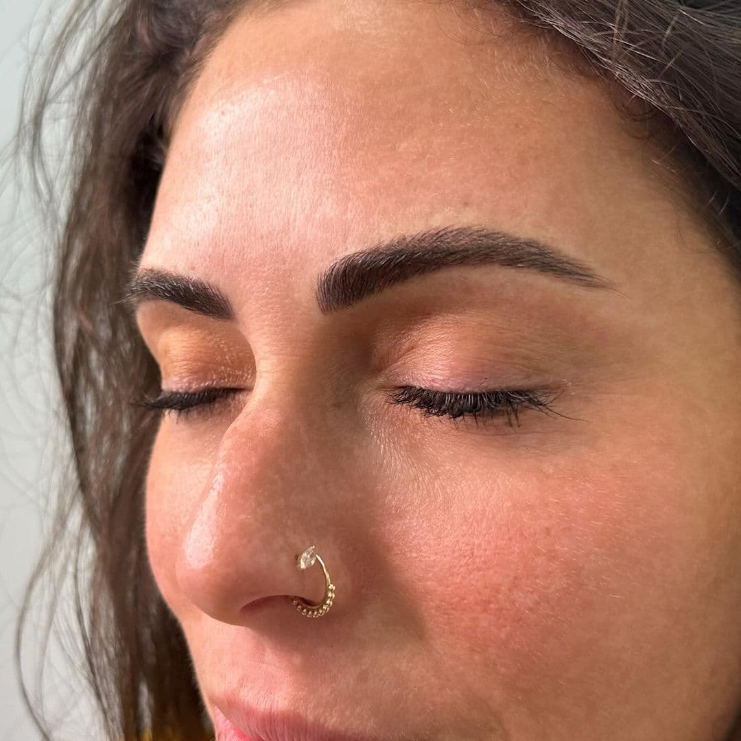 Healed microbladed eyebrow
